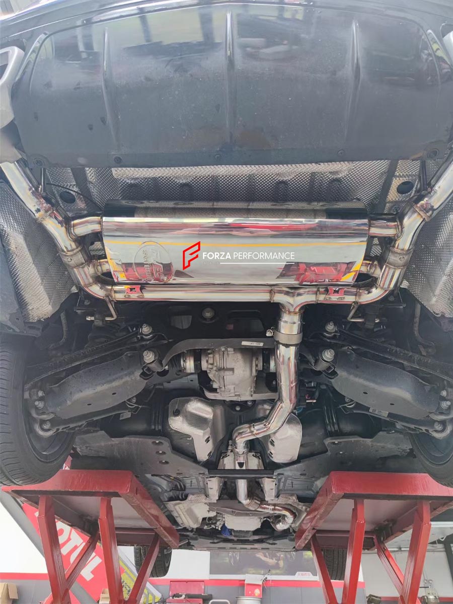 EXHAUST CATBACK MUFFLER for Cadillac CT4 2.0T 2020+

Set includes:

Mid Pipe
Valved Bypass Muffler
Electronic Remote Valve Control
(No tips)
Material: Stainless Steel (Can be made of Titanium)

Production time: 10–15 days