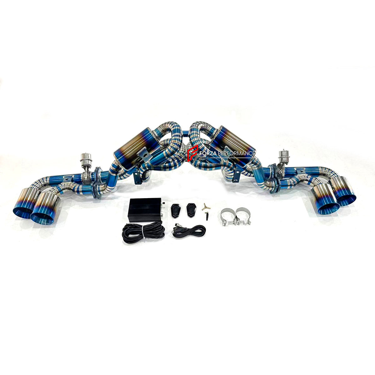 EXHAUST CATBACK MUFFLER for Ferrari F430 2004 - 2009

Set includes:

X-Pipe
Valved Bypass Muffler
Exhaust Tips
Electronic Remote Valve Control
Material: Titanium (Can be made of Stainless Steel)

Production time: 10–15 days

Why “Contact Us for Pricing”?
We don’t display fixed prices because our goal is to offer you the most competitive deal possible. Product costs often decrease over time, and by requesting a quote, you’ll receive our most up-to-date price on market.

FEATURES:

Engineered through digital 