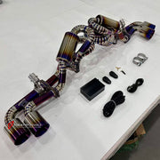 EXHAUST CATBACK MUFFLER for Ferrari F430 2004 - 2009

Set includes:

X-Pipe
Valved Bypass Muffler
Exhaust Tips
Electronic Remote Valve Control
Material: Titanium (Can be made of Stainless Steel)

Production time: 10–15 days

Why “Contact Us for Pricing”?
We don’t display fixed prices because our goal is to offer you the most competitive deal possible. Product costs often decrease over time, and by requesting a quote, you’ll receive our most up-to-date price on market.

FEATURES:

Engineered through digital 