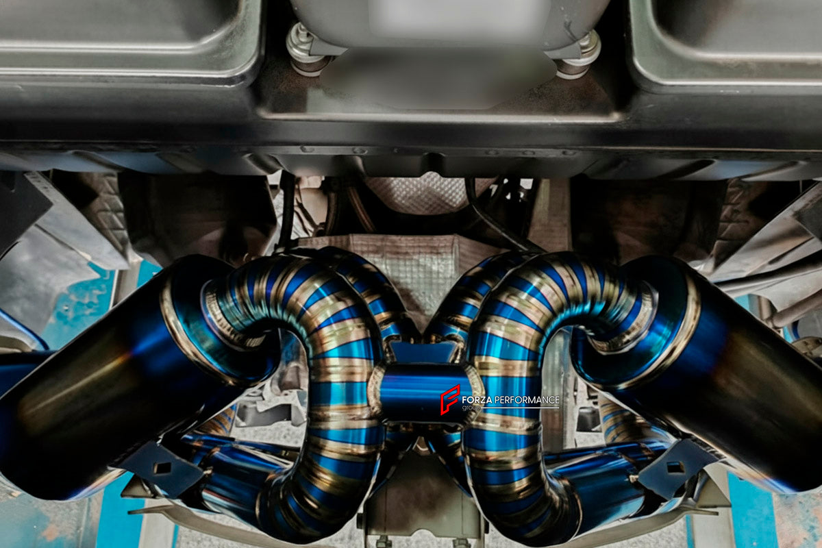 EXHAUST CATBACK MUFFLER for Ferrari F430 2004 - 2009

Set includes:

X-Pipe
Valved Bypass Muffler
Exhaust Tips
Electronic Remote Valve Control
Material: Titanium (Can be made of Stainless Steel)

Production time: 10–15 days

Why “Contact Us for Pricing”?
We don’t display fixed prices because our goal is to offer you the most competitive deal possible. Product costs often decrease over time, and by requesting a quote, you’ll receive our most up-to-date price on market.

FEATURES:

Engineered through digital 