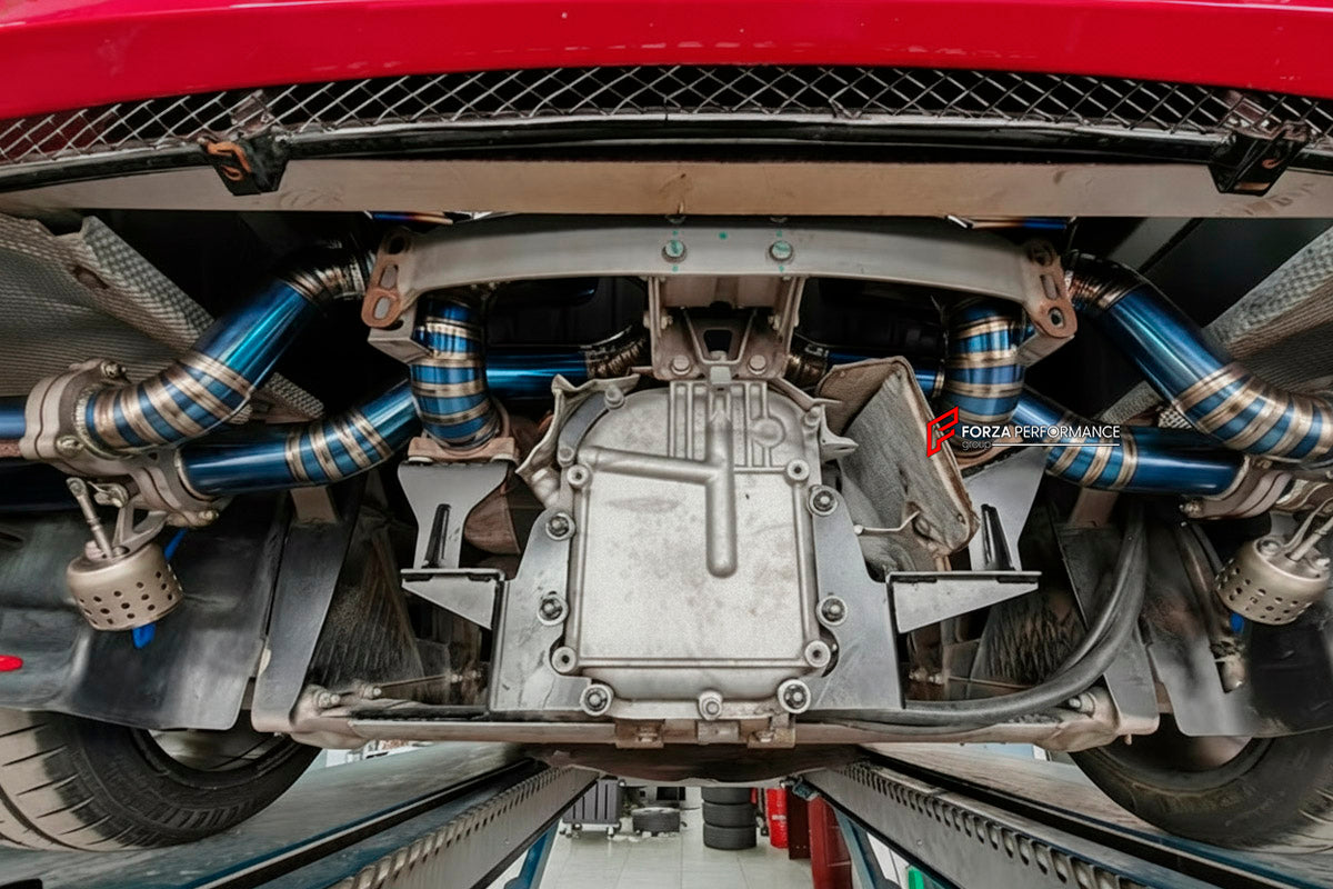 EXHAUST CATBACK MUFFLER for Ferrari F430 2004 - 2009

Set includes:

X-Pipe
Valved Bypass Muffler
Exhaust Tips
Electronic Remote Valve Control
Material: Titanium (Can be made of Stainless Steel)

Production time: 10–15 days

Why “Contact Us for Pricing”?
We don’t display fixed prices because our goal is to offer you the most competitive deal possible. Product costs often decrease over time, and by requesting a quote, you’ll receive our most up-to-date price on market.

FEATURES:

Engineered through digital 