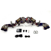 EXHAUST CATBACK MUFFLER for Ferrari F430 2004 - 2009

Set includes:

X-Pipe
Valved Bypass Muffler
Exhaust Tips
Electronic Remote Valve Control
Material: Titanium (Can be made of Stainless Steel)

Production time: 10–15 days

Why “Contact Us for Pricing”?
We don’t display fixed prices because our goal is to offer you the most competitive deal possible. Product costs often decrease over time, and by requesting a quote, you’ll receive our most up-to-date price on market.

FEATURES:

Engineered through digital 