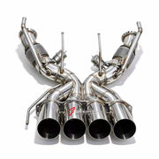 EXHAUST SYSTEM for MCLAREN 765LT 4.0T 2020 - 2023

Set includes:

X-Pipe
Valved Bypass Muffler
Exhaust Tips
Material: Stainless Steel (Can be made of Titanium)

Production time: 10–15 days