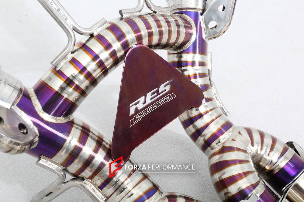EXHAUST SYSTEM for MCLAREN 765LT  Set include:  Straight pipe Exhaust tips