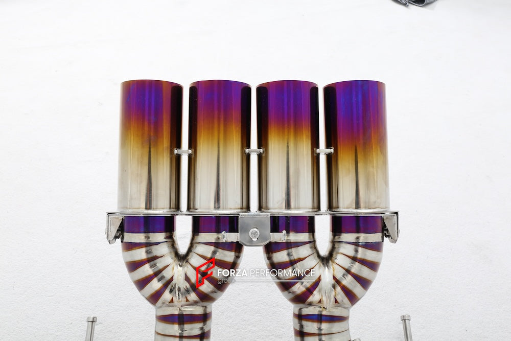 EXHAUST SYSTEM for MCLAREN 765LT  Set include:  Straight pipe Exhaust tips