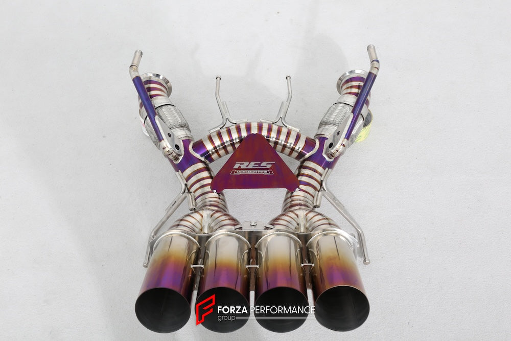 EXHAUST SYSTEM for MCLAREN 765LT  Set include:  Straight pipe Exhaust tips
