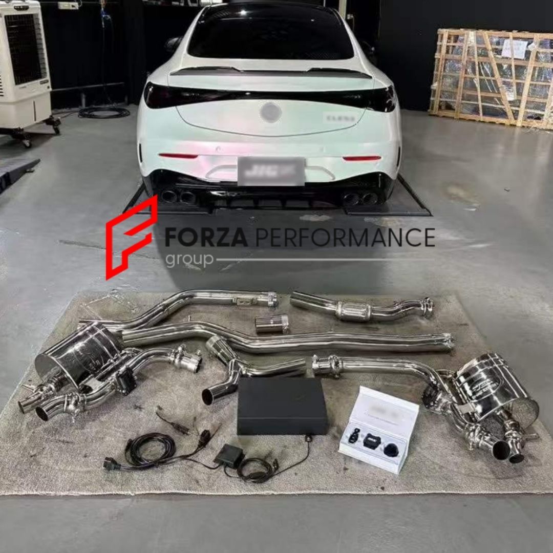 EXHAUST CATBACK MUFFLER for Mercedes Benz CLE 300 2.0 2024 - 2026

Set includes:

Center Pipes
Valved Bypass Muffler
Electronic Remote Valve Control
Material: Stainless Steel (Can be made of Titanium)

Production time: 10–15 days