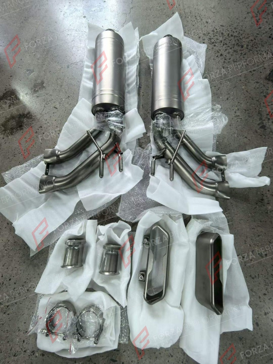 EXHAUST SYSTEM for MERCEDES-BENZ G-CLASS W464 2018 - 2024 FORZA PERFORMANCE custom fit AK Style

Set includes:

Side Pipes
Valved Bypass Muffler
Exhaust Tips
Material: Stainless Steel (Can be made of Titanium)

Production time: 10–15 days