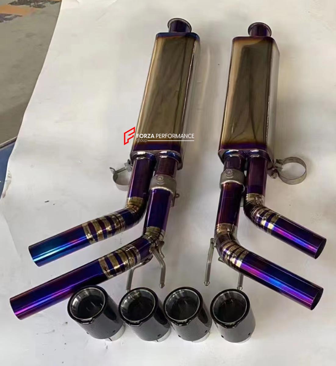 EXHAUST CATBACK MUFFLER for MERCEDES BENZ G CLASS W464 W463A G550 4.0 2018 - 2024

Set includes:

Valved Bypass Mufflers
Exhaust Tips
Material: Titanium (Can be made of Stainless Steel)

Production time: 10-15 days