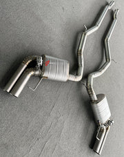 EXHAUST CATBACK MUFFLER for Mercedes Benz S Class S63 AMG C217 5.5T 2014 - 2017

Set includes:

Center Pipes
Mufflers with Valves
Material: Titanium (Can be made of Stainless Steel)

Production time: 10–15 days

Why “Contact Us for Pricing”?
We don’t display fixed prices because our goal is to offer you the most competitive deal possible. Product costs often decrease over time, and by requesting a quote, you’ll receive our most up-to-date price on market.

FEATURES:

Engineered through digital prototyping u