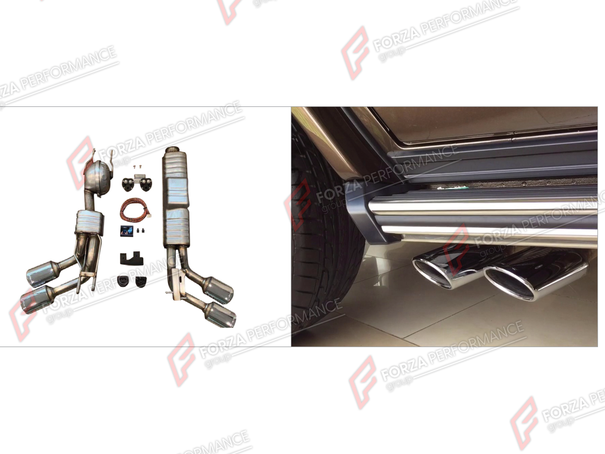 EXHAUST CATBACK MUFFLER for Mercedes-Benz G-Class W464 G350D 2019 - 2024

Set includes:

Side Pipes
Active Sound Muffler
Exhaust Tips
Electronic Remote Valve Control
Material: Stainless Steel (Can be made of Titanium)

Production time: 10–15 days

Why “Contact Us for Pricing”?
We don’t display fixed prices because our goal is to offer you the most competitive deal possible. Product costs often decrease over time, and by requesting a quote, you’ll receive our most up-to-date price on market.

FEATURES:

Engi