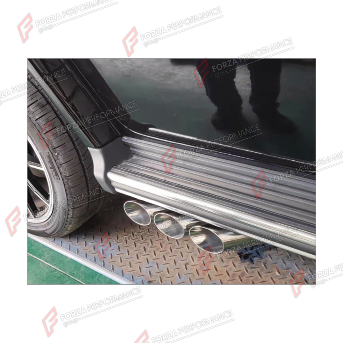 EXHAUST CATBACK MUFFLER for Mercedes-Benz G-Class W464 G500 2019 - 2024

Set includes:

Side Pipes
Valved Bypass Muffler
Exhaust Tips
Material: Stainless Steel (Can be made of Titanium)

Production time: 10–15 days

Why “Contact Us for Pricing”?
We don’t display fixed prices because our goal is to offer you the most competitive deal possible. Product costs often decrease over time, and by requesting a quote, you’ll receive our most up-to-date price on market.

FEATURES:

Engineered through digital prototypi