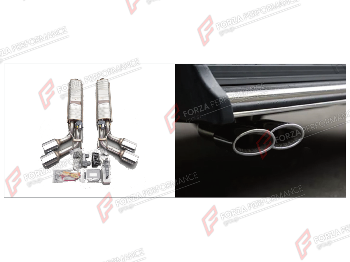 EXHAUST SYSTEM for MERCEDES-BENZ G-CLASS W464 2019 - 2024 FORZA PERFORMANCE custom fit OEM Style

Set includes:

Side Pipes
Valved Bypass Muffler
Exhaust Tips
Electronic Remote Valve Control
Material: Stainless Steel (Can be made of Titanium)

Production time: 10–15 days

Why “Contact Us for Pricing”?
We don’t display fixed prices because our goal is to offer you the most competitive deal possible. Product costs often decrease over time, and by requesting a quote, you’ll receive our most up-to-date price on