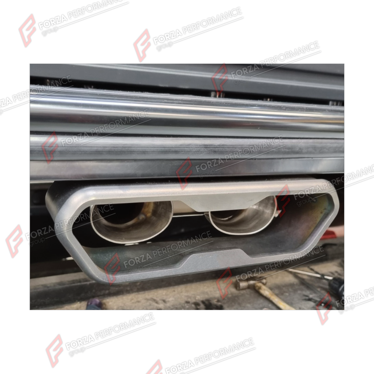 EXHAUST SYSTEM for MERCEDES-BENZ G-CLASS W464 G350D 2019 - 2024 FORZA PERFORMANCE custom fit AK Style

Set includes:

Y-Pipe
Valved Bypass Muffler
Exhaust Tips
Material: Stainless Steel (Can be made of Titanium)

Production time: 10–15 days

Why “Contact Us for Pricing”?
We don’t display fixed prices because our goal is to offer you the most competitive deal possible. Product costs often decrease over time, and by requesting a quote, you’ll receive our most up-to-date price on market.

FEATURES:

Engineered