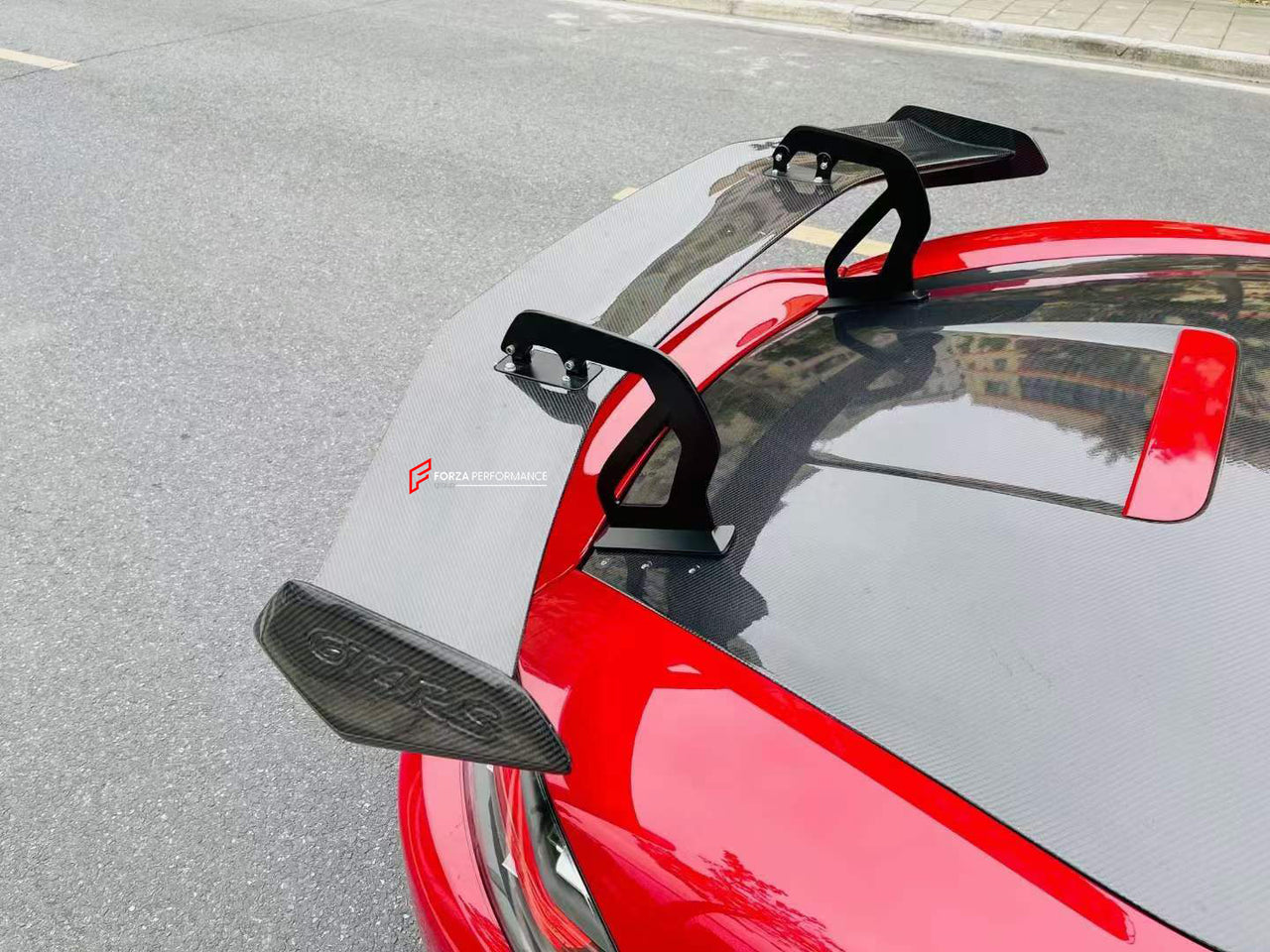 GT4RS DRY CARBON REAR SPOILER for PORSCHE 718 981 987 CAYMAN BOXSTER  Set includes:  Rear Spoiler