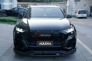 AUTHENTIC AULENA DRY CARBON WIDE BODY KIT for AUDI RSQ8 4M 2020+  Set includes:  Front Lip Front Air Vent Cover Hood/Bonnet Side Skirts Side Fenders Carbon Add-ons Trunk Wing Spoiler Rear Diffuser