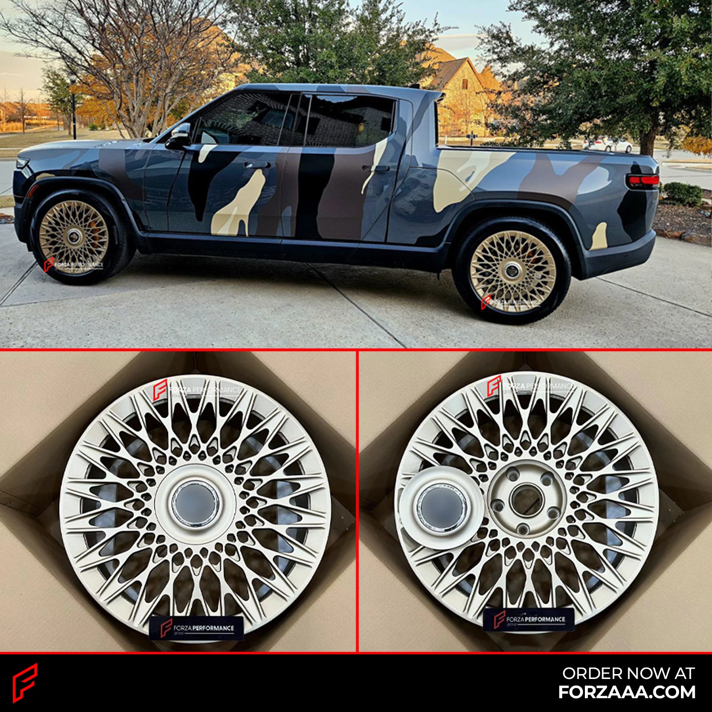 Rivan Rim VOSSEN DESIGN 22 INCH FORGED WHEELS RIMS for RIVIAN R1T 2022 – Forza ...