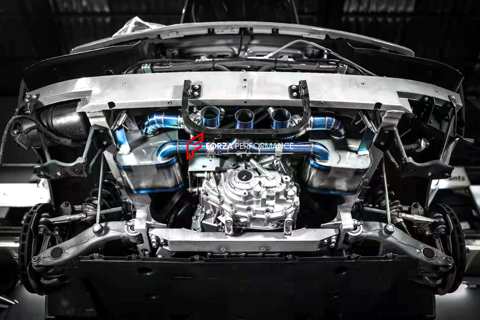 VALVED EXHAUST CATBACK MUFFLER for Ferrari 458/458SC 2011-2015 4.5