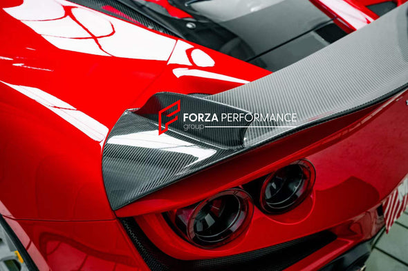 DRY CARBON FIBER REAR SPOILER FOR FERRARI F8