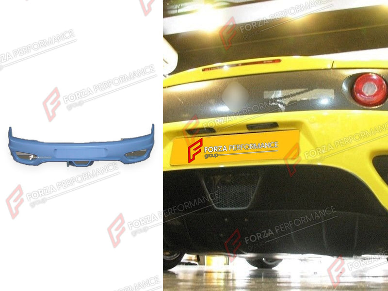 FIBERGLASS REAR BUMPER for FERRARI 360 MODENA 1999 - 2005