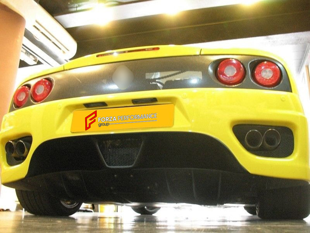 FIBERGLASS REAR BUMPER for FERRARI 360 MODENA 1999 - 2005 FORZA PERFORMANCE Custom Fit
