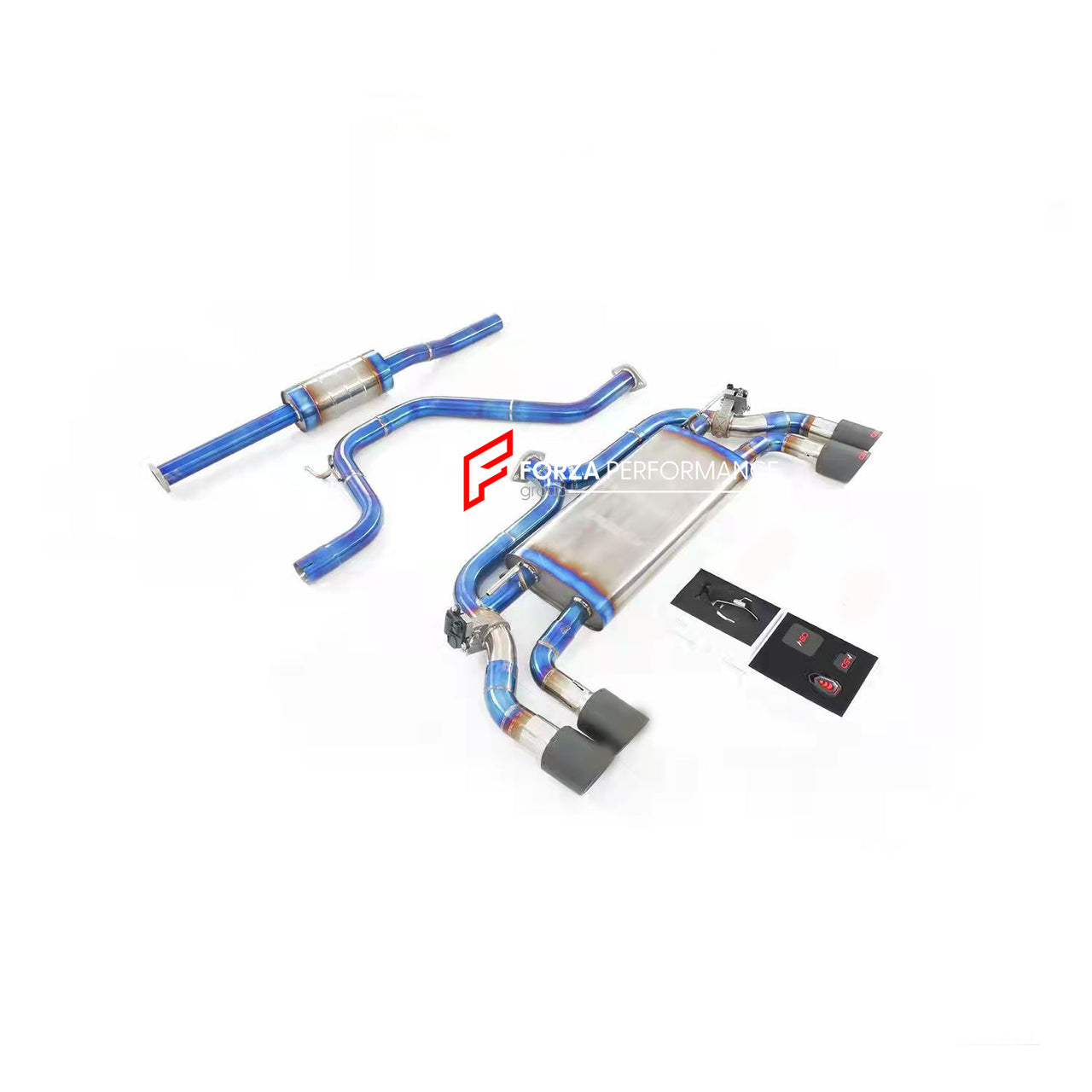 TITANIUM VALVED EXHAUST CATBACK MUFFLER for Ford Focus C519 2021+ 1.5T