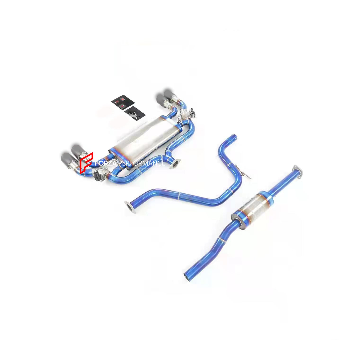TITANIUM VALVED EXHAUST CATBACK MUFFLER for Ford Focus C519 2021+ 1.5T