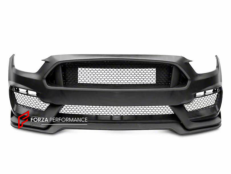 BODY KIT for FORD MUSTANG 2015 - 2020

Set includes:

Front Bumper
Rear Diffuser
Exhaust Tips
Rear Spoiler
Hood
Front Fenders (Steel)

Material: Plastic

Note: Professional installation is required.