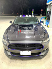 CARBON FIBER HOOD BONNET STAGE 2 FOR FORD MUSTANG S550.1 2015-2017