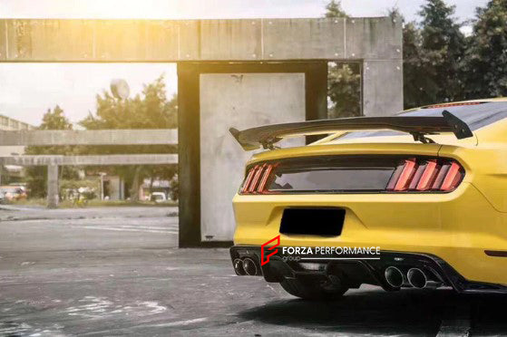 CARBON FIBER REAR DIFFUSER FOR FORD MUSTANG S550.1 2015-2017 V2