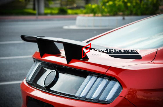 CARBON FIBER REAR SPOILER FOR FORD MUSTANG S550.1 2015-2017 V2