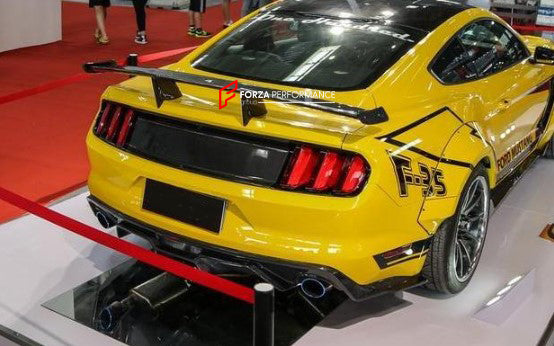 CARBON FIBER REAR SPOILER FOR FORD MUSTANG S550.1 2015-2017 V2