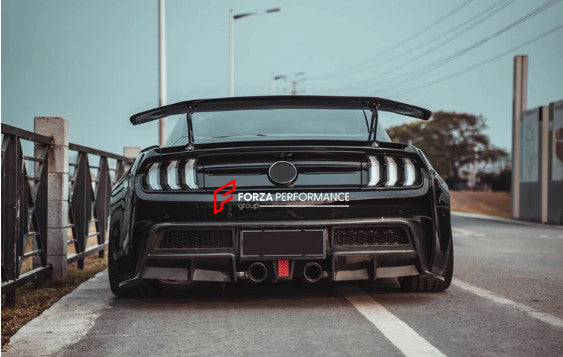 CARBON FIBER REAR SPOILER FOR FORD MUSTANG S550.1 2015-2017 V4