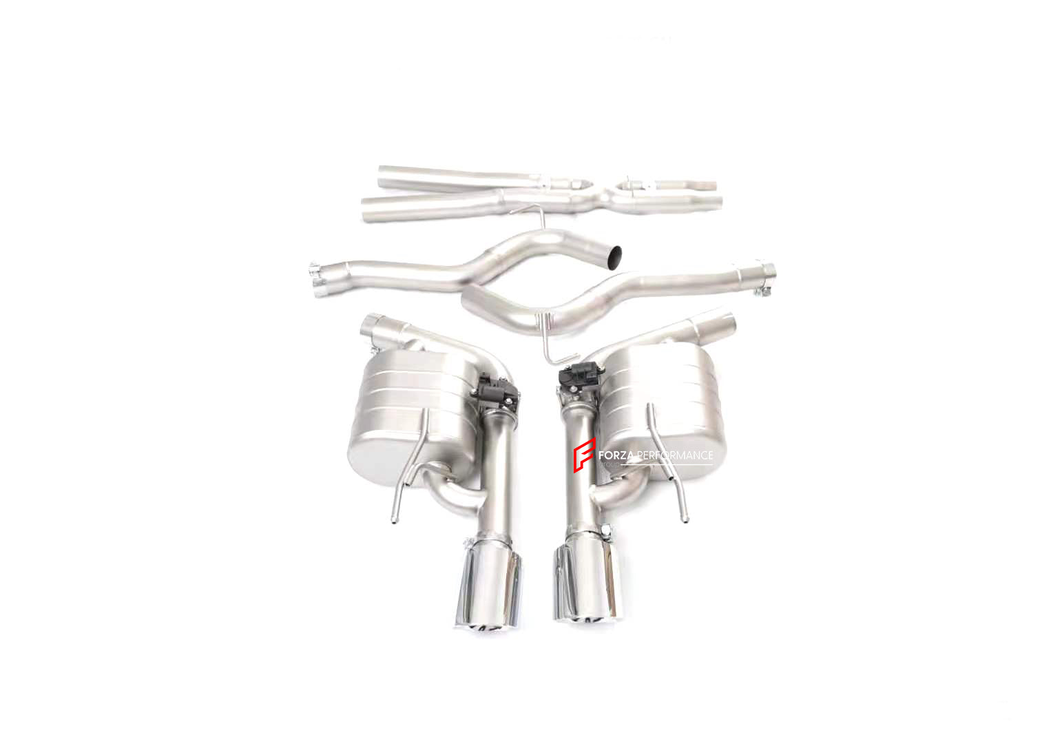 VALVED EXHAUST CATBACK MUFFLER for Ford Mustang S550 Facelift 5.0T