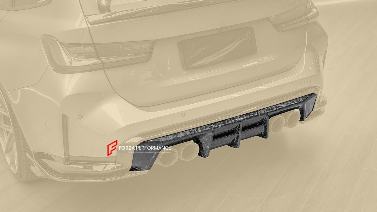FORGED CARBON BODY KIT for BMW M3 G81 TOURING 2021+

Set includes:


Front lip
Front Grille
Front vent cover
Mirrors covers
Rear roof spoiler
Rear trunk spoiler

Rear Diffuser&nbsp;

Material: Forged Carbon Fiber

Note: Professional installation is required.

Contact us for pricing.