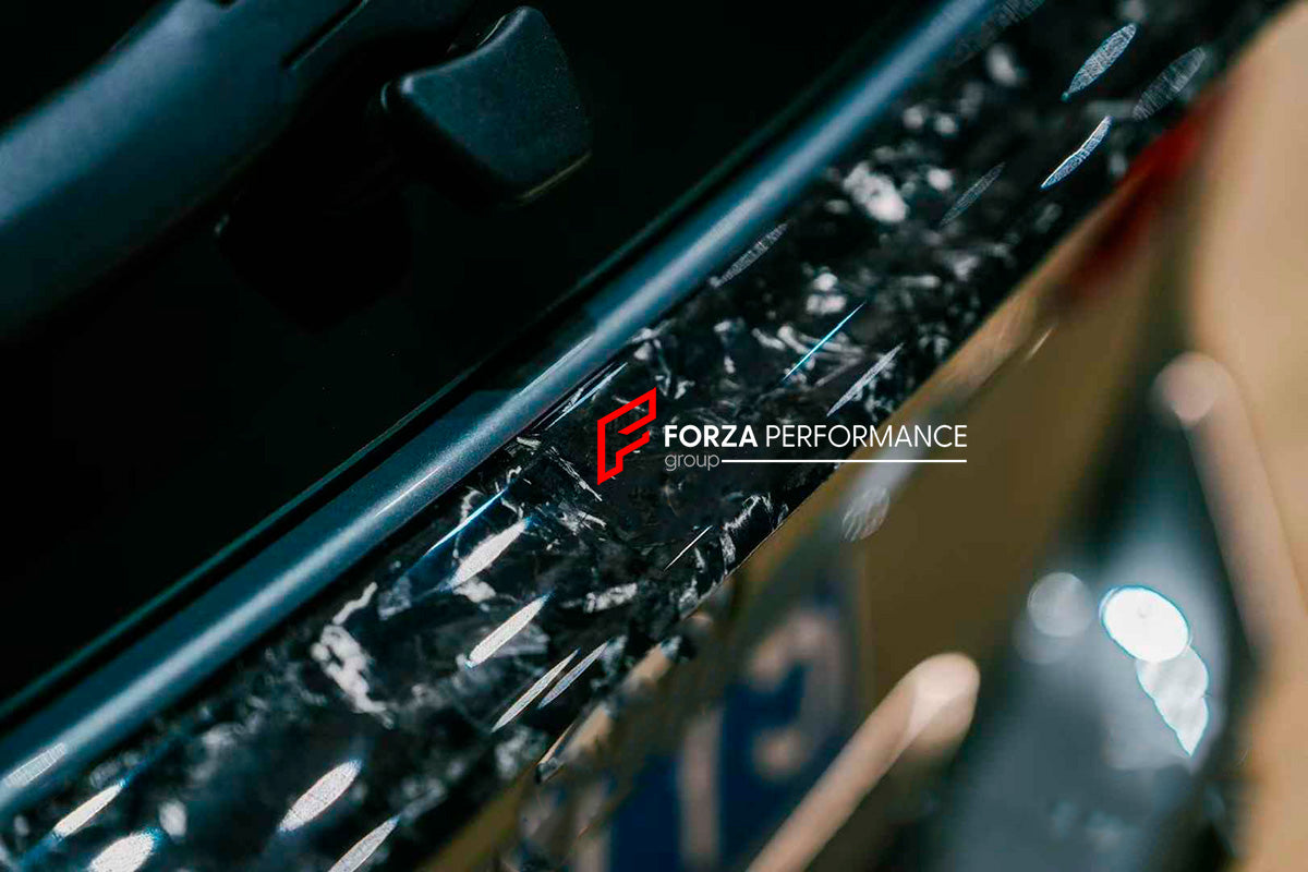 FORGED CARBON BODY KIT for BMW M3 G81 TOURING 2021+

Set includes:


Front lip
Front Grille
Front vent cover
Mirrors covers
Rear roof spoiler
Rear trunk spoiler

Rear Diffuser&nbsp;

Material: Forged Carbon Fiber

Note: Professional installation is required.

Contact us for pricing.