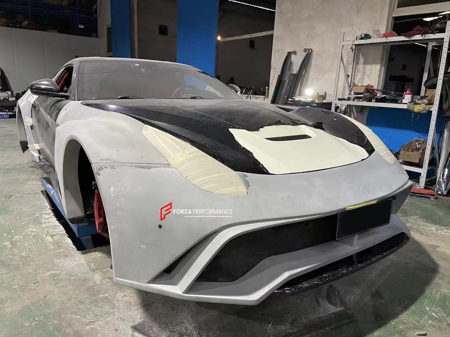 NOVITEC N-LARGO S FORGED CARBON WIDE BODY KIT for FERRARI F12  Set includes:  Front Bumper Side Skirts Side Fenders Rear Diffuser Rear Bumper Rear Spoiler
