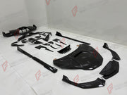 FORGED CARBON BODY KIT for LAMBORGHINI REVUELTO 2023+ FORZA PERFORMANCE custom fit Mansory Style

Set includes:
Front Lip
Front Bumper Canards
Hood Bonnet
Side Mirror Covers
Side Skirts
Side Air Intake Trims
Rear Bumper Trims
Rear Diffuser
Rear Wing Spoiler

Material: Forged Carbon

NOTE: Professional installation is required.