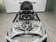 FORGED CARBON BODY KIT for LAMBORGHINI URUS SE 2024+ FORZA PERFORMANCE custom fit M Style

Set includes:
Front Lip
Front Bumper Assembly
Hood Bonnet
Front Fenders
Fender Flares
Side Skirts
Rear Spoiler Wing
Rear Bumper Assembly
Rear Diffuser

Material: Forged Carbon, Plastic

NOTE: Professional installation is required.