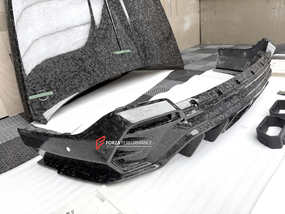 FORGED CARBON CONVERSION BODY KIT for ROLLS-ROYCE CULLINAN SERIES 1 2018 - 2025 upgrade to SERIES 2 FACELIFT



Set includes:

Front Lip
Front Bumper
Front Bumper Meshes

Headlights
Front Grille Frame
Hood / Bonnet
Front Fenders
Fenders Flares
Door Covers
Side Skirts
Roof Spoiler
D-Pillar Panel
Rear Trunk Spoiler
Rear Panel
Rear Bumper
Rear Diffuser
Exhaust Tips
Exhaust Mufflers
Material: Dry Carbon