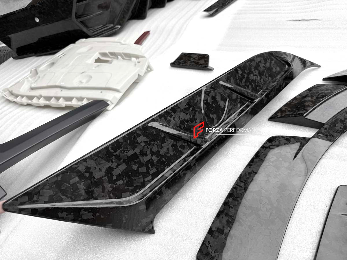 FORGED CARBON CONVERSION BODY KIT for ROLLS-ROYCE CULLINAN SERIES 1 2018 - 2025 upgrade to SERIES 2 FACELIFT



Set includes:

Front Lip
Front Bumper
Front Bumper Meshes

Headlights
Front Grille Frame
Hood / Bonnet
Front Fenders
Fenders Flares
Door Covers
Side Skirts
Roof Spoiler
D-Pillar Panel
Rear Trunk Spoiler
Rear Panel
Rear Bumper
Rear Diffuser
Exhaust Tips
Exhaust Mufflers
Material: Dry Carbon
