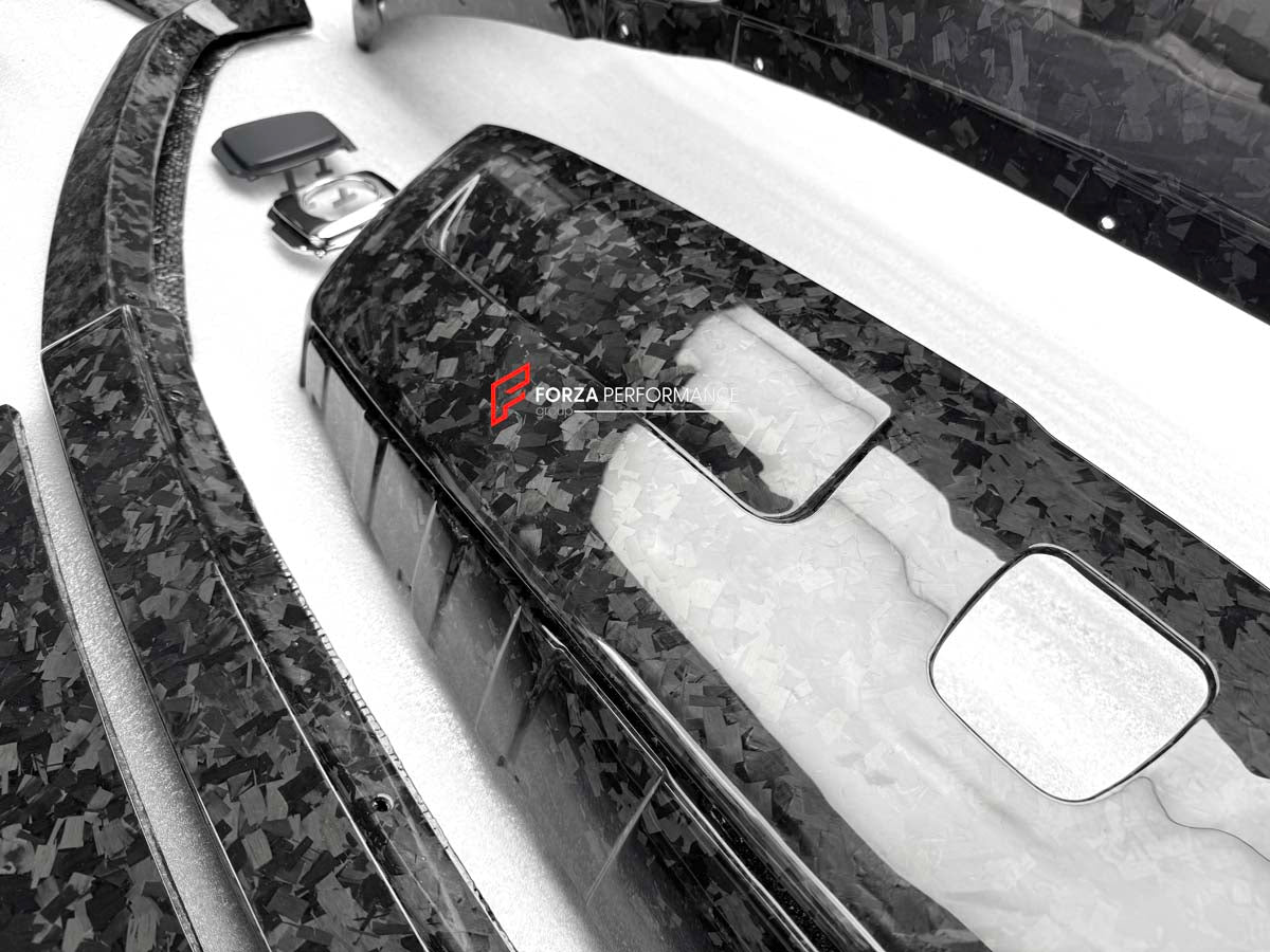 FORGED CARBON CONVERSION BODY KIT for ROLLS-ROYCE CULLINAN SERIES 1 2018 - 2025 upgrade to SERIES 2 FACELIFT



Set includes:

Front Lip
Front Bumper
Front Bumper Meshes

Headlights
Front Grille Frame
Hood / Bonnet
Front Fenders
Fenders Flares
Door Covers
Side Skirts
Roof Spoiler
D-Pillar Panel
Rear Trunk Spoiler
Rear Panel
Rear Bumper
Rear Diffuser
Exhaust Tips
Exhaust Mufflers
Material: Dry Carbon