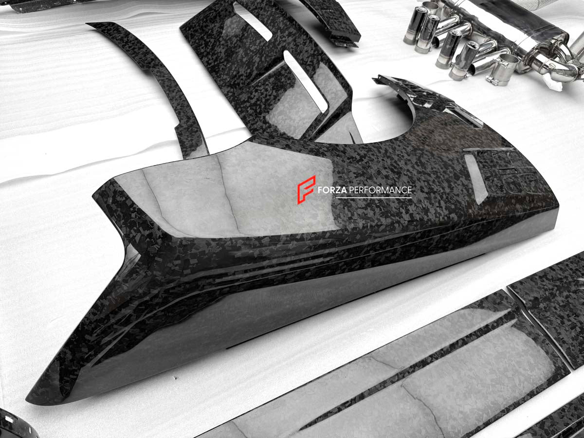 FORGED CARBON CONVERSION BODY KIT for ROLLS-ROYCE CULLINAN SERIES 1 2018 - 2025 upgrade to SERIES 2 FACELIFT



Set includes:

Front Lip
Front Bumper
Front Bumper Meshes

Headlights
Front Grille Frame
Hood / Bonnet
Front Fenders
Fenders Flares
Door Covers
Side Skirts
Roof Spoiler
D-Pillar Panel
Rear Trunk Spoiler
Rear Panel
Rear Bumper
Rear Diffuser
Exhaust Tips
Exhaust Mufflers
Material: Dry Carbon