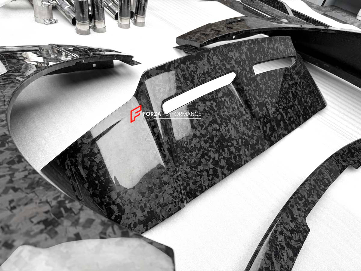 FORGED CARBON CONVERSION BODY KIT for ROLLS-ROYCE CULLINAN SERIES 1 2018 - 2025 upgrade to SERIES 2 FACELIFT



Set includes:

Front Lip
Front Bumper
Front Bumper Meshes

Headlights
Front Grille Frame
Hood / Bonnet
Front Fenders
Fenders Flares
Door Covers
Side Skirts
Roof Spoiler
D-Pillar Panel
Rear Trunk Spoiler
Rear Panel
Rear Bumper
Rear Diffuser
Exhaust Tips
Exhaust Mufflers
Material: Dry Carbon