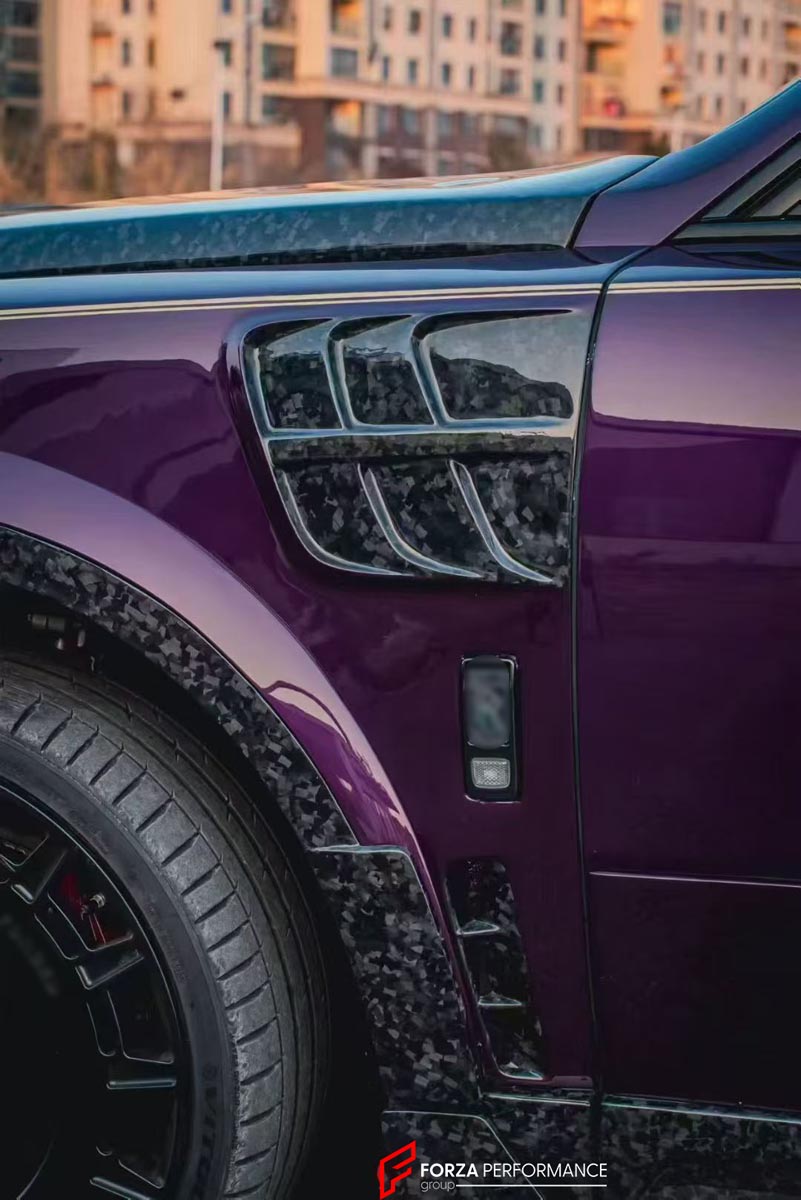 FORGED CARBON CONVERSION BODY KIT for ROLLS-ROYCE CULLINAN SERIES 1 2018 - 2025 upgrade to SERIES 2 FACELIFT



Set includes:

Front Lip
Front Bumper
Front Bumper Meshes

Headlights
Front Grille Frame
Hood / Bonnet
Front Fenders
Fenders Flares
Door Covers
Side Skirts
Roof Spoiler
D-Pillar Panel
Rear Trunk Spoiler
Rear Panel
Rear Bumper
Rear Diffuser
Exhaust Tips
Exhaust Mufflers
Material: Dry Carbon