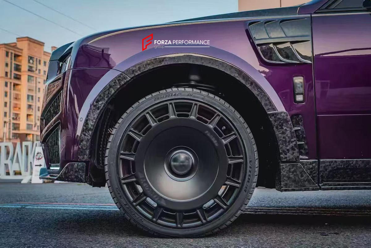 FORGED CARBON CONVERSION BODY KIT for ROLLS-ROYCE CULLINAN SERIES 1 2018 - 2025 upgrade to SERIES 2 FACELIFT



Set includes:

Front Lip
Front Bumper
Front Bumper Meshes

Headlights
Front Grille Frame
Hood / Bonnet
Front Fenders
Fenders Flares
Door Covers
Side Skirts
Roof Spoiler
D-Pillar Panel
Rear Trunk Spoiler
Rear Panel
Rear Bumper
Rear Diffuser
Exhaust Tips
Exhaust Mufflers
Material: Dry Carbon