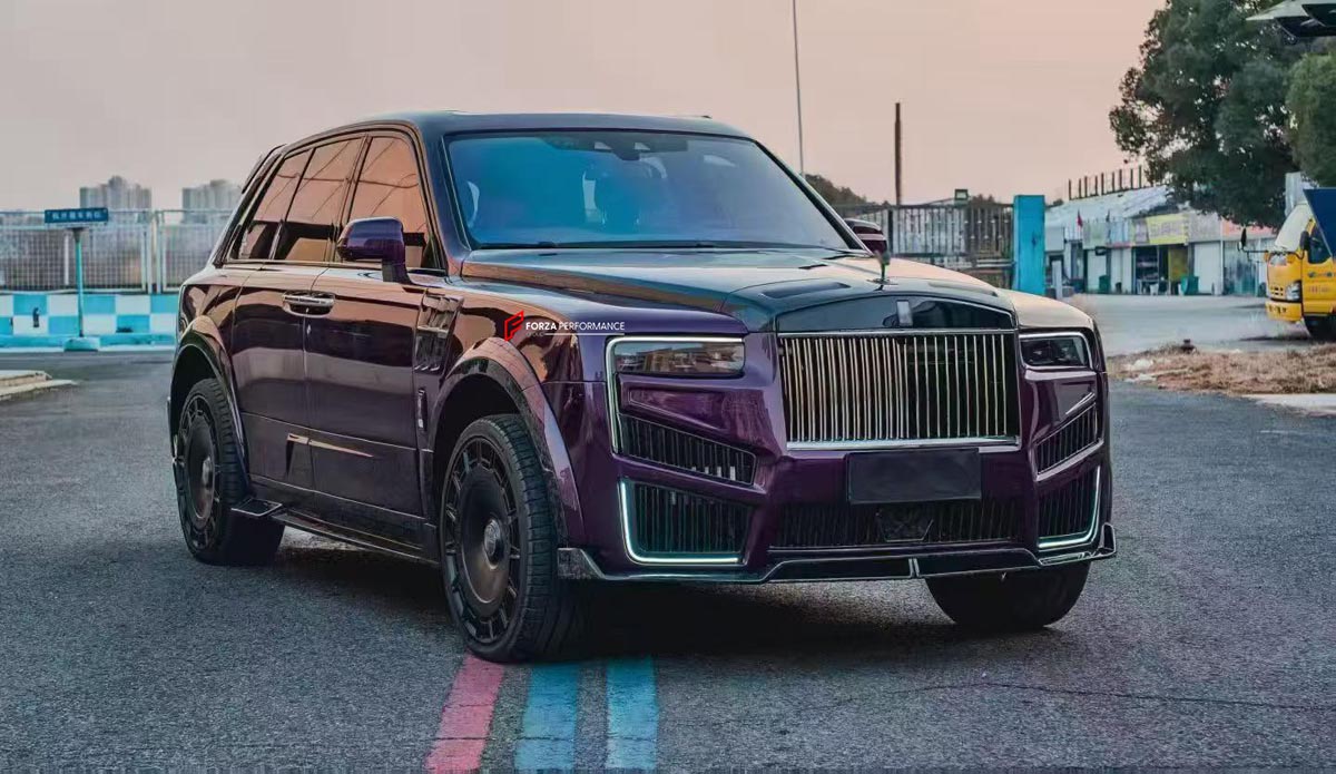 FORGED CARBON CONVERSION BODY KIT for ROLLS-ROYCE CULLINAN SERIES 1 2018 - 2025 upgrade to SERIES 2 FACELIFT



Set includes:

Front Lip
Front Bumper
Front Bumper Meshes

Headlights
Front Grille Frame
Hood / Bonnet
Front Fenders
Fenders Flares
Door Covers
Side Skirts
Roof Spoiler
D-Pillar Panel
Rear Trunk Spoiler
Rear Panel
Rear Bumper
Rear Diffuser
Exhaust Tips
Exhaust Mufflers
Material: Dry Carbon