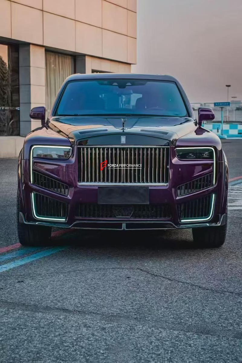 FORGED CARBON CONVERSION BODY KIT for ROLLS-ROYCE CULLINAN SERIES 1 2018 - 2025 upgrade to SERIES 2 FACELIFT



Set includes:

Front Lip
Front Bumper
Front Bumper Meshes

Headlights
Front Grille Frame
Hood / Bonnet
Front Fenders
Fenders Flares
Door Covers
Side Skirts
Roof Spoiler
D-Pillar Panel
Rear Trunk Spoiler
Rear Panel
Rear Bumper
Rear Diffuser
Exhaust Tips
Exhaust Mufflers
Material: Dry Carbon