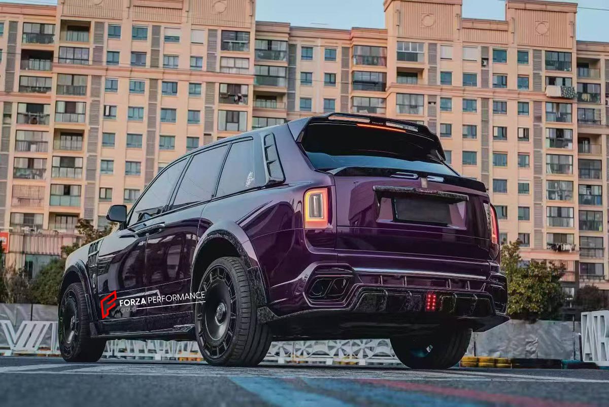 FORGED CARBON CONVERSION BODY KIT for ROLLS-ROYCE CULLINAN SERIES 1 2018 - 2025 upgrade to SERIES 2 FACELIFT



Set includes:

Front Lip
Front Bumper
Front Bumper Meshes

Headlights
Front Grille Frame
Hood / Bonnet
Front Fenders
Fenders Flares
Door Covers
Side Skirts
Roof Spoiler
D-Pillar Panel
Rear Trunk Spoiler
Rear Panel
Rear Bumper
Rear Diffuser
Exhaust Tips
Exhaust Mufflers
Material: Dry Carbon