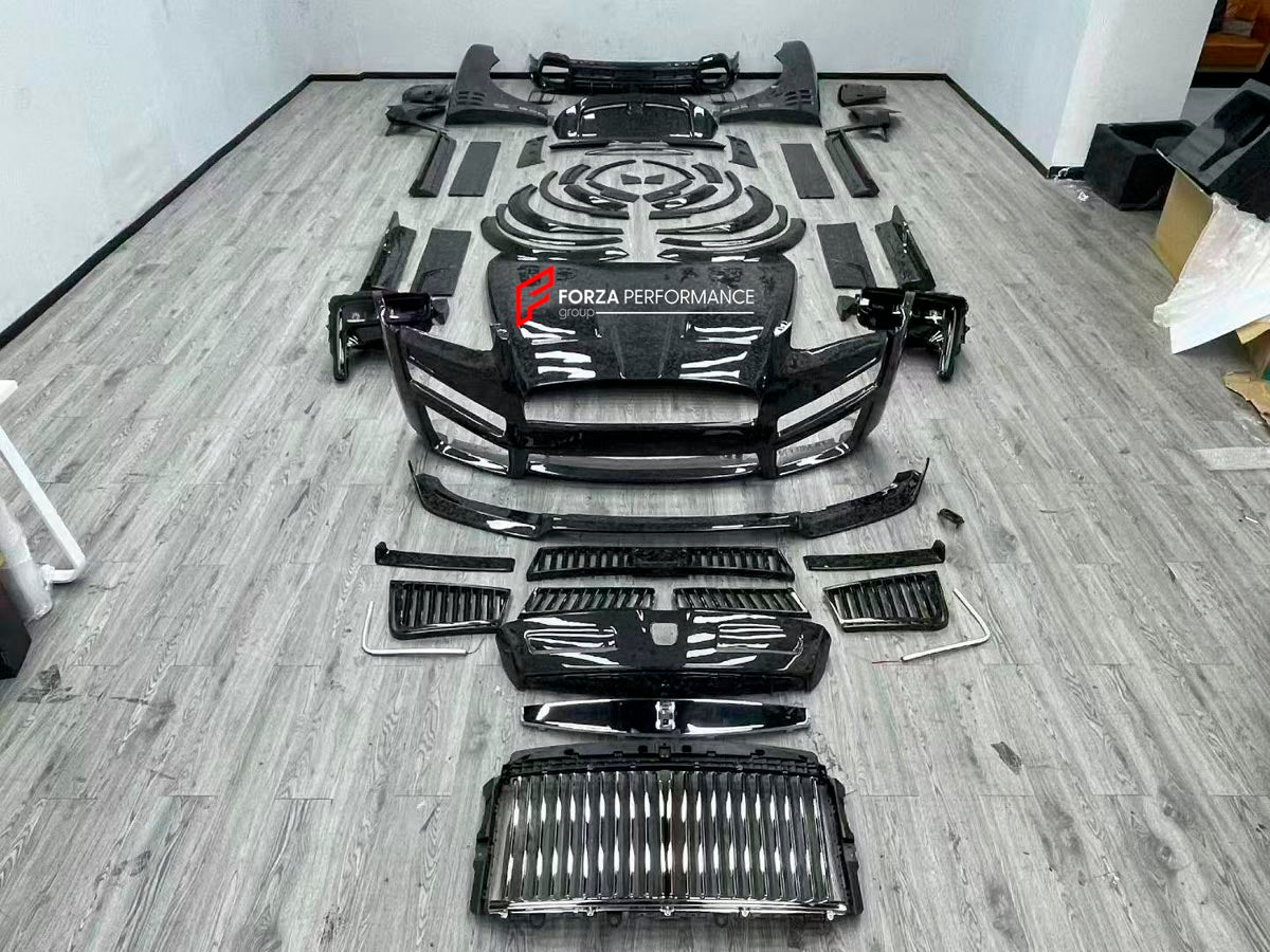 FORGED CARBON CONVERSION BODY KIT for ROLLS-ROYCE CULLINAN SERIES 1 2018 - 2025 upgrade to SERIES 2 FACELIFT



Set includes:

Front Lip
Front Bumper
Front Bumper Meshes

Headlights
Front Grille Frame
Hood / Bonnet
Front Fenders
Fenders Flares
Door Covers
Side Skirts
Roof Spoiler
D-Pillar Panel
Rear Trunk Spoiler
Rear Panel
Rear Bumper
Rear Diffuser
Exhaust Tips
Exhaust Mufflers
Material: Dry Carbon